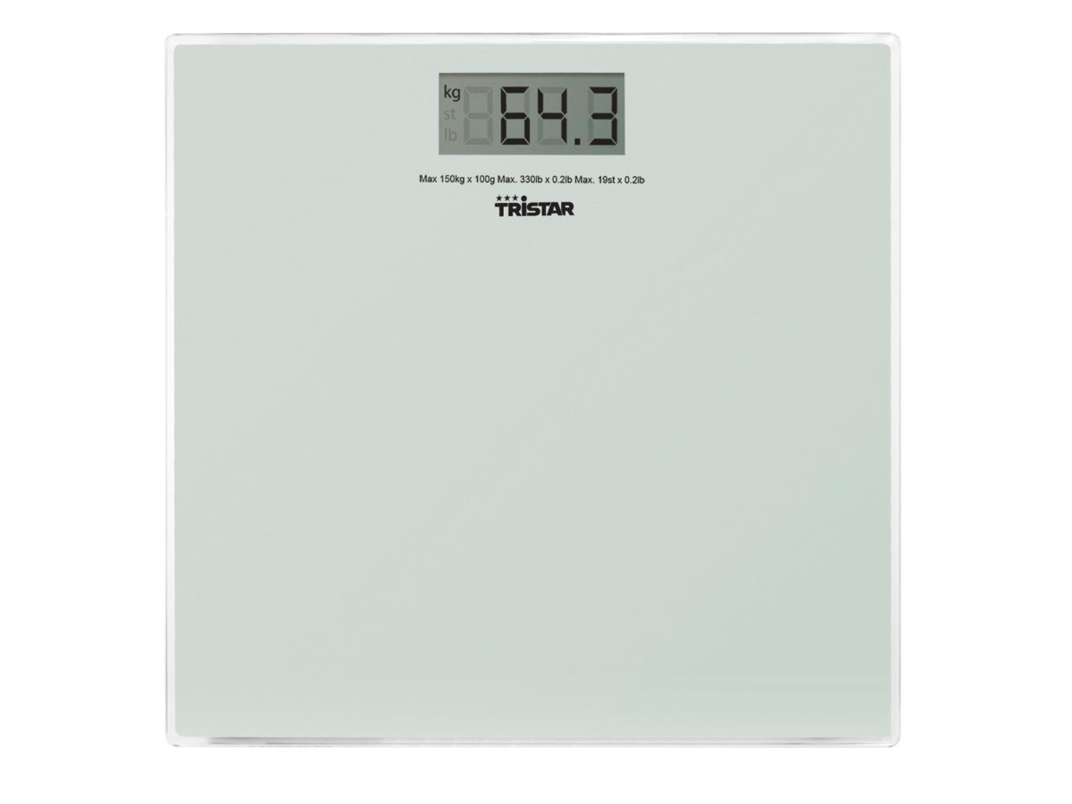 Bathroom scale, WG-2419, Maximum weight (capacity) 150 kg, Accuracy 100 g, White