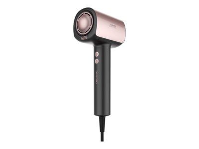 Cecotec Hair dryer, DryGlam Nano Plasma, 1600 W, Number of temperature settings 3, Ionic function, Black/Rose Gold, Diffuser nozzle