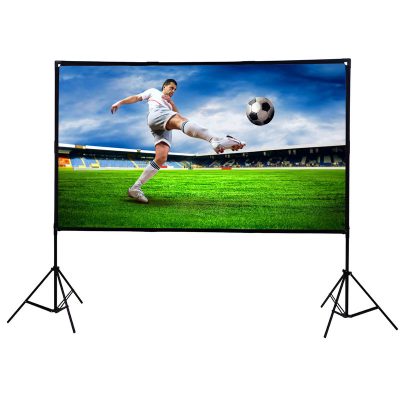 Foldable Projection Screen, 186 x 105 cm, Diagonal 84 ", White