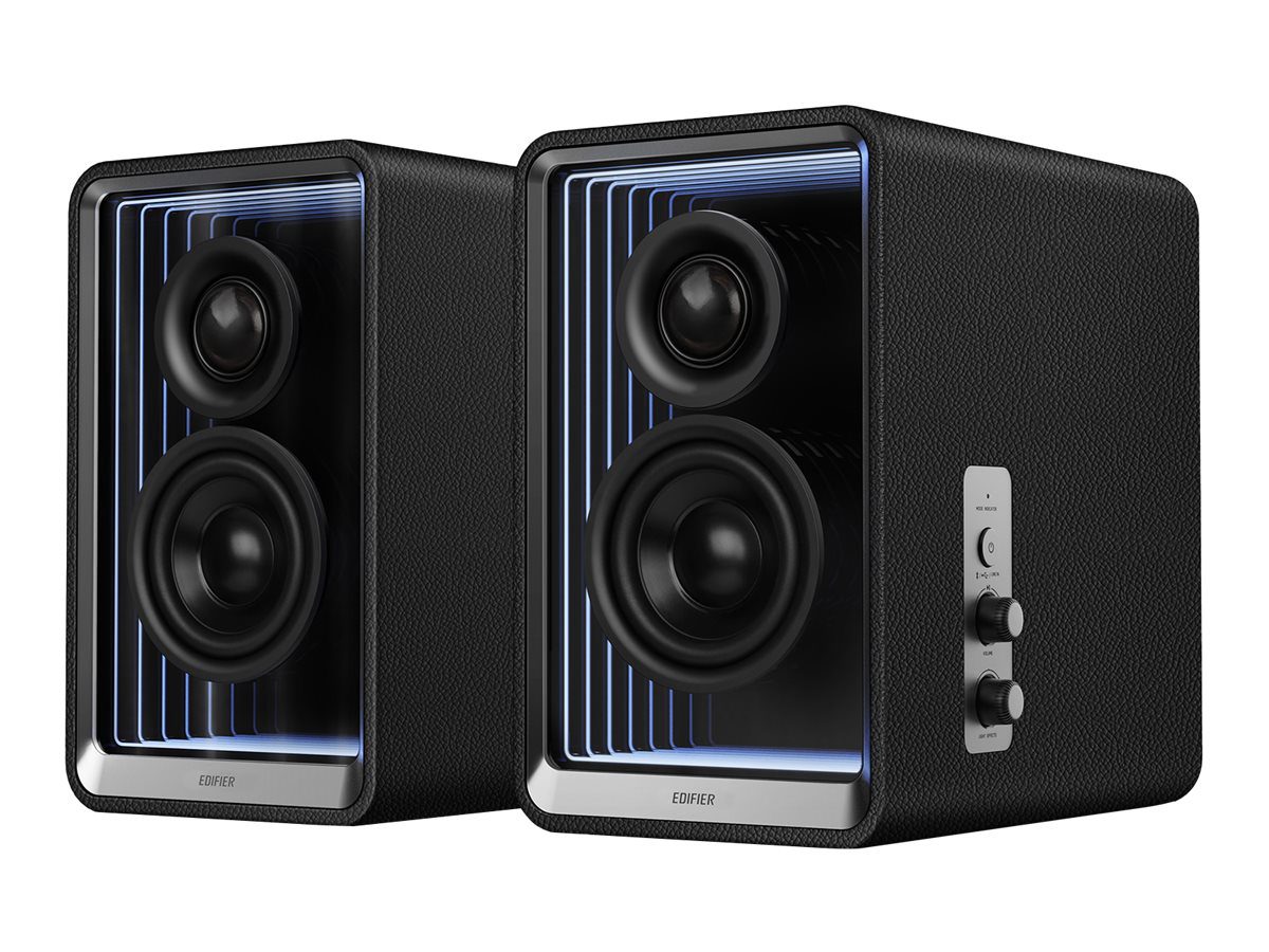 Desktop Active Monitor with GaN Charger, QR65, 70 W, Bluetooth, Wireless connection, 85 dB, Black