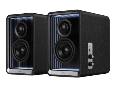 Desktop Active Monitor with GaN Charger, QR65, 70 W, Bluetooth, Wireless connection, 85 dB, Black