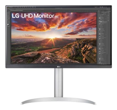 27UP850K-W, 27 ", IPS, UHD, 16:9, 60 Hz, 5 ms, 3840 x 2160 pixels, 400 cd/m², HDMI ports quantity 2