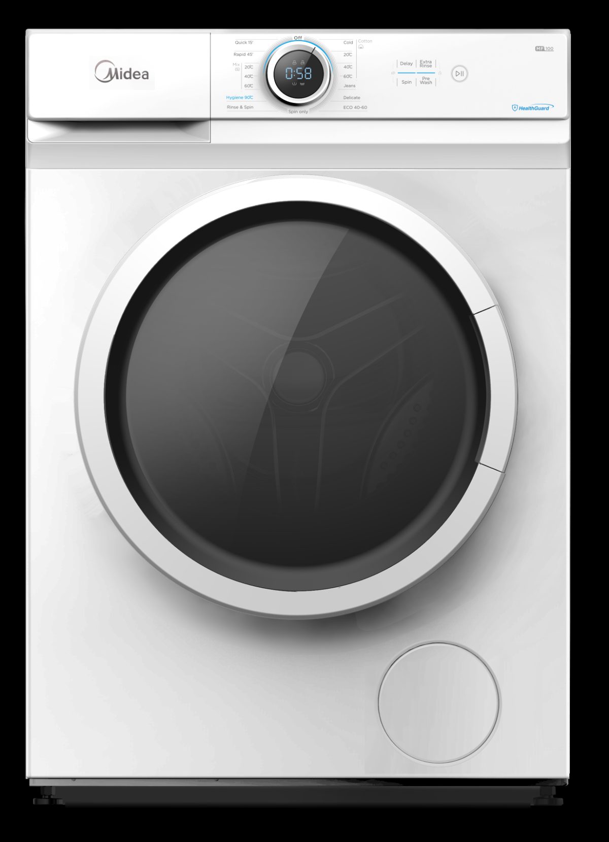Washing Machine, MF100W70/W, Energy efficiency class D, Front loading, Washing capacity 7 kg, 1200 RPM, Depth 40 cm, Width 60 cm, Display, LED, White