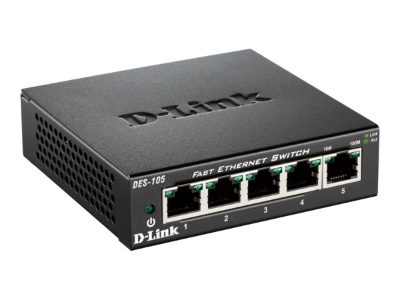 5-Port Fast Ethernet Switch, DES-105/E, Desktop