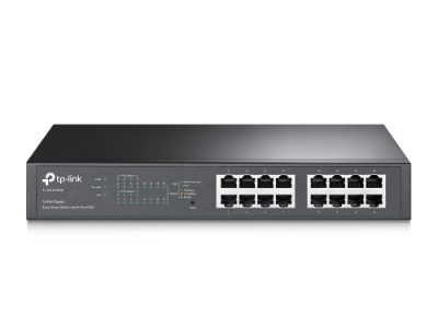 Switch, TL-SG1016PE, Web Managed, Desktop/Rackmountable, Gigabit Ethernet (copper) ports quantity 16, PoE+ ports quantity 8, 36 month(s)
