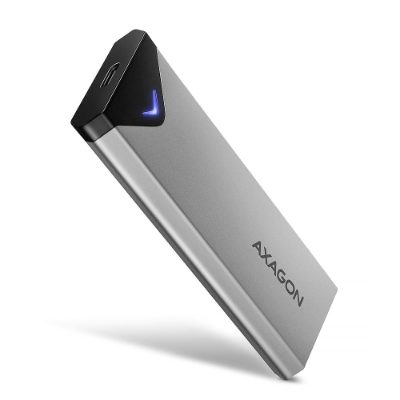 AXAGON External SuperSpeed+ USB-C metal box for M.2 NVMe SSD disks having sizes of up 42 to 80 mm, EEM2-UG2