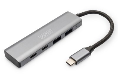 USB-C 4 Port HUB 2x USB-A + 2x USB-C Gen2, DA-70245, USB-C Hub