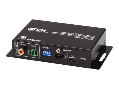 True 4K HDMI Repeater with Audio Embedder and De-Embedder, VC882