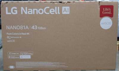 LG 43NANO81A3A 43" (109 cm) LED LCD TV, SALE OUT., LG 43NANO81A3A, 43, Smart TV, webOS 25, UHD
