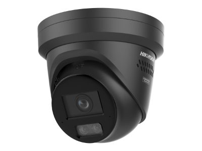 Hikvision DS-2CD2387G3-LIS2UY/SL(2.8mm)/BLACK 8MP ColorVu Smart Hybrid Light Turret IP Camera,2.8mm,Dual Mic,Speaker,PoE,IP67,Black, Hikvision
