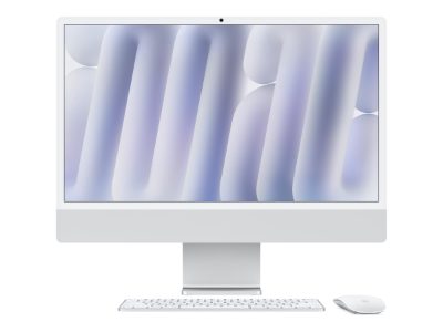 Apple iMac 24” 4.5K Retina Nano-texture Glass, Apple M4 10C CPU, 10C GPU/16GB/256GB SSD/Silver/RUS, Apple