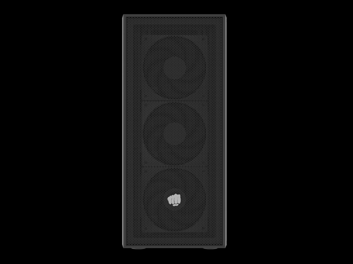 Fury PC Case, SHOBO SH8F, Black, Midi Tower
