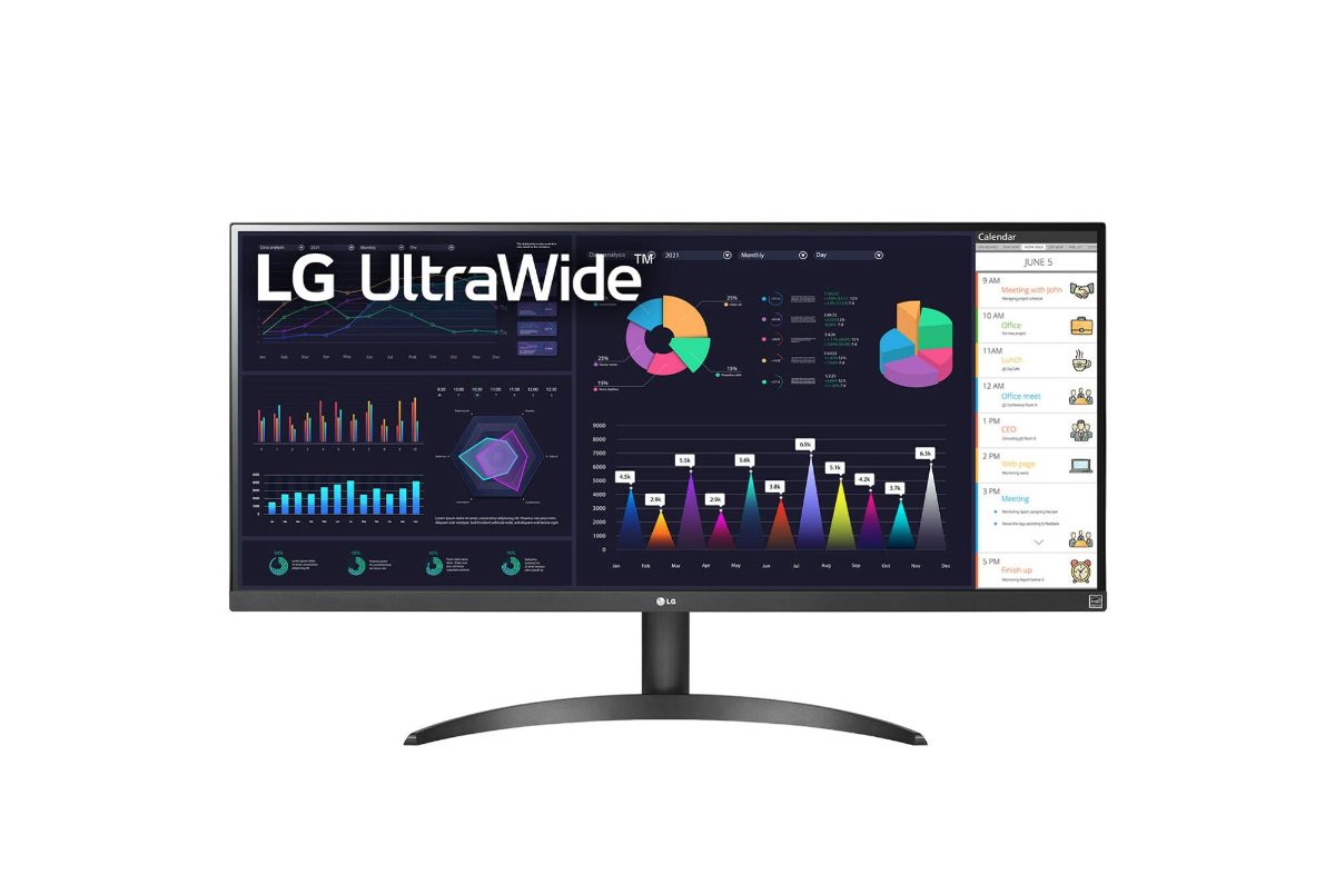 LCD Monitor, LG, 34WQ500-B, 34", Business/21 : 9, Panel IPS, 2560x1080, 21:9, 100hz, Matte, 5 ms, Tilt, Colour Black