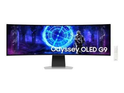 LS49DG950SUXEN Odyssey G9 G95SD, 49 ", OLED, DQHD, 32:9, 240 Hz, 5120 x 1440 pixels, 250 cd/m², HDMI ports quantity 1, Silver