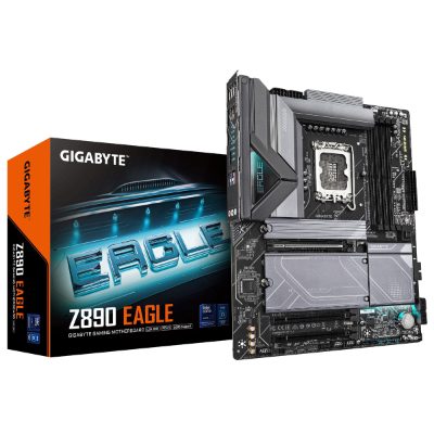 Gigabyte Z890 EAGLE, Processor family Intel, Processor socket LGA1851, DDR5, Supported hard disk drive interfaces M.2, SATA, Number of SATA connectors 4