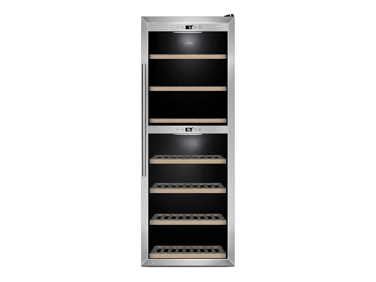Wine Cooler, WineComfort 1260 Smart, Energy efficiency class G, Free standing, Bottles capacity 126, Stainless steel/Black
