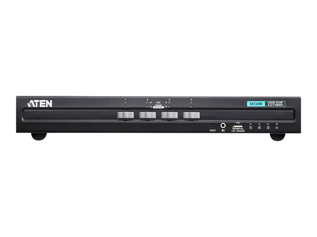 4-Port USB HDMI Secure KVM Switch (PSS PP v3.0 Compliant), CS1184H