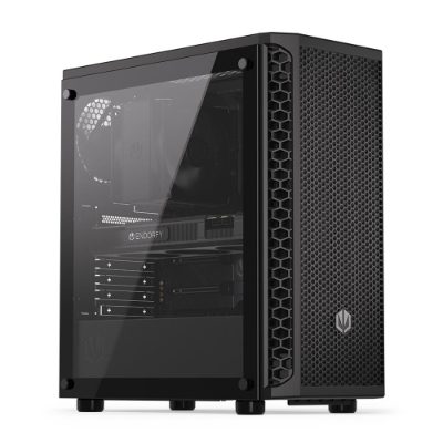 Case, ENDORFY, Signum 300 Air, MidiTower, Case product features Transparent panel, Not included, ATX, MicroATX, MiniITX, Colour Black, EY2A005