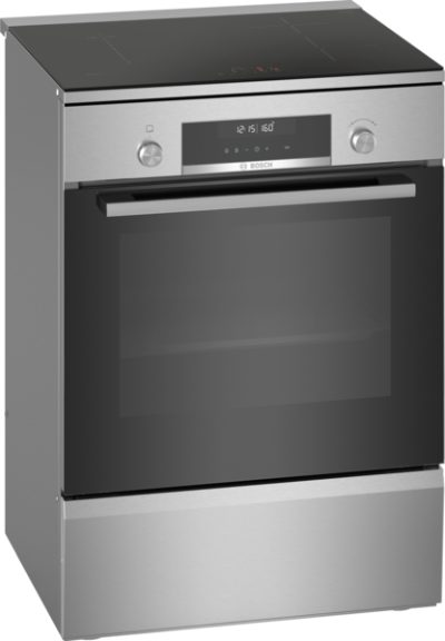 Cooker, HLS79Y351U Series 6, Hob type Induction, Oven type Electric, Stainless Steel, Width 60 cm, Grilling, LCD, Depth 60 cm, 63 L