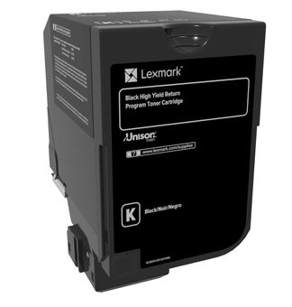 Lexmark 25K Black Return Program Toner Cartridge (CX725), Lexmark Black