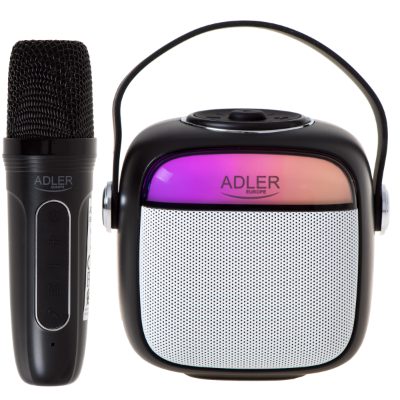 Adler Karaoke Speaker With Microphone, AD 1199B, Bluetooth, Wireless connection, Portable, Black
