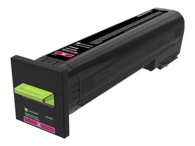 Lexmark CX825, 860 Mag Corp 22K Cartridge, Lexmark 82K2XME, Lexmark - Extra High Yield - magenta - original - toner cartridge - LCCP, LRP, Lexmark Corporate, Toner cartridge, Magenta