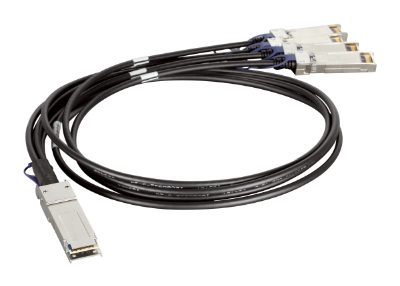 DEM-CB100QXS-4XS, QSFP+, Copper, Direct Attach Cable, 10/100/1000/40000 Mbit/s, Maximum transfer distance 1 m
