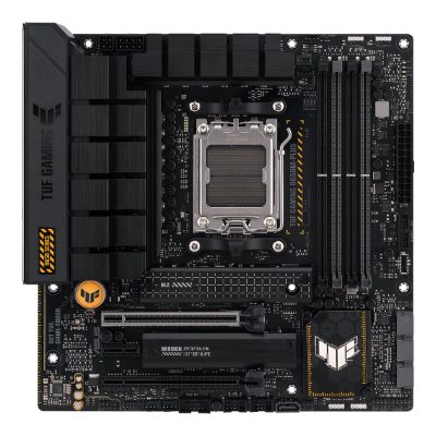 TUF GAMING B650M-PLUS, Processor family AMD, Processor socket  AM5, DDR5 DIMM, Memory slots 4, Supported hard disk drive interfaces 	SATA, M.2, Number of SATA connectors 4, Chipset AMD B650, micro-ATX