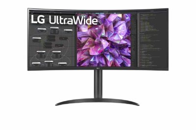 LCD Monitor, LG, 34WQ75C-B, 34", Curved/21 : 9, Panel IPS, 3440x1440, 21:9, 5 ms, Speakers, Height adjustable, Tilt