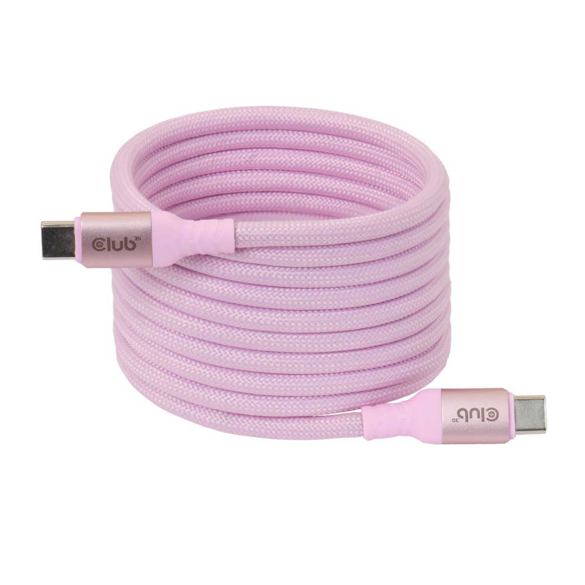 CABLE USB-C TO USB-C 2M/MAGNETIC PINK CAC-3031 CLUB3D