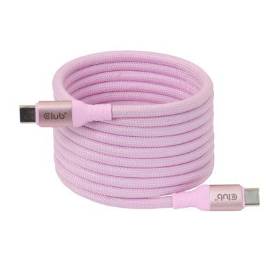 CABLE USB-C TO USB-C 2M/MAGNETIC PINK CAC-3031 CLUB3D