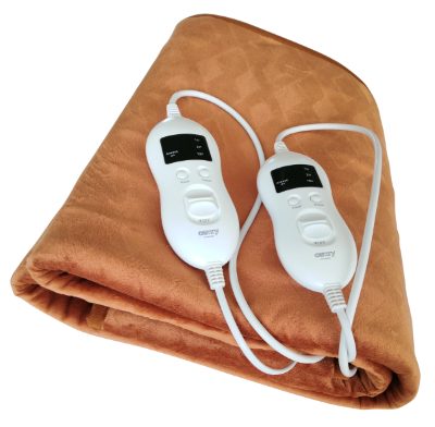 Electirc Heating Blanket with Timer, CR 7436, Number of heating levels 8, Number of persons 2, Washable, Remote control, Super Soft Fleece/Polyester, 2x60 W