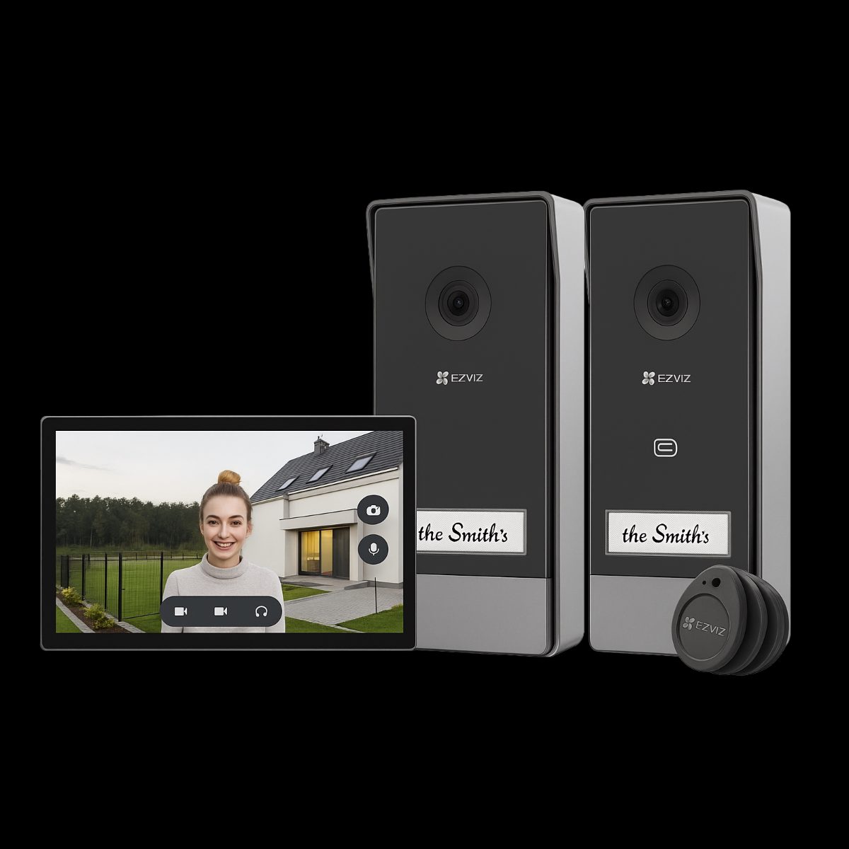 EZVIZ CS-HP7 Doorbell Kit (3MP, 1 screen, 2 doorbells)