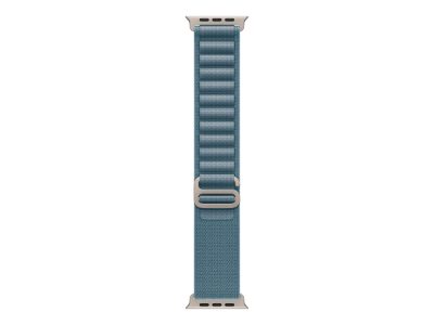 Apple 49mm Light Blue Alpine Loop - Large - Natural Titanium Finish, Apple