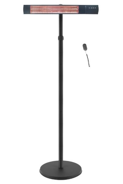 TunaBone Electric Standing Patio Heater, Single carbon golden tube, TB2580ST-01, Patio heater, 2500 W, Black