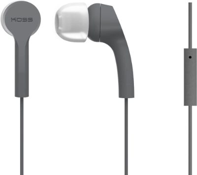 Headphones, KEB9iGRY, Wired, In-ear, Microphone, Gray