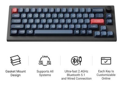 KEYBOARD WRL V2 MAX RGB/CARBON BLACK V2M-D4 KEYCHRON