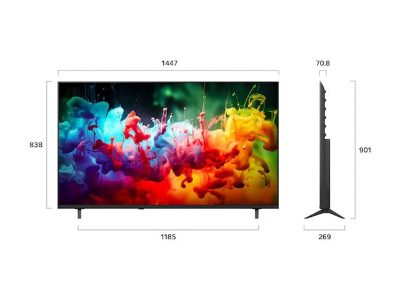 LG QNED 4K AI Mini LED TV, 65QNED70B3C, 65, Smart TV, webOS, UHD, Black