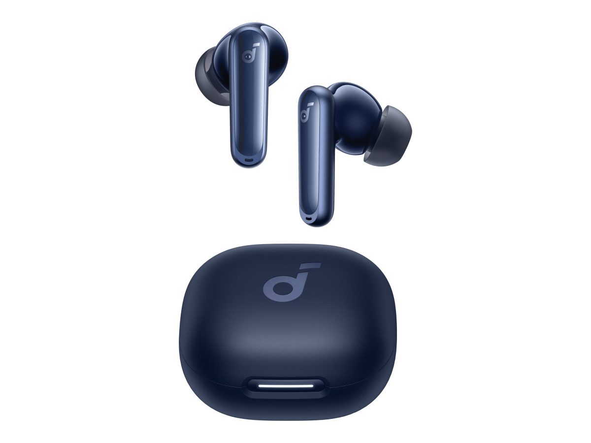 True-Wireless Earbuds, P40i, Bluetooth, In-Ear, Microphone, Navy Blue, Wireless