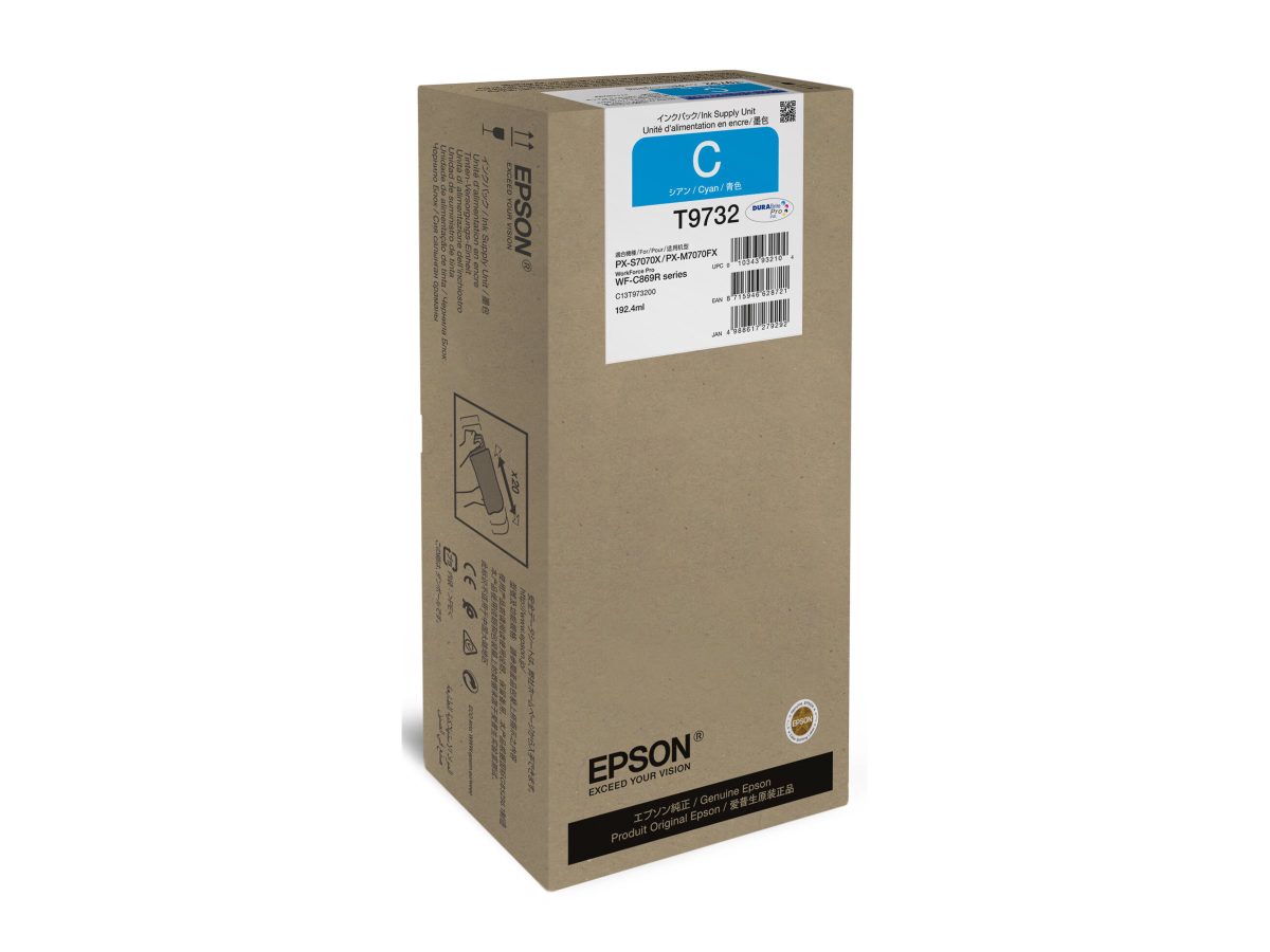Epson WorkForce Pro WF-C869R XL Ink Supply Unit, C13T97320N, Ink pack, Cyan