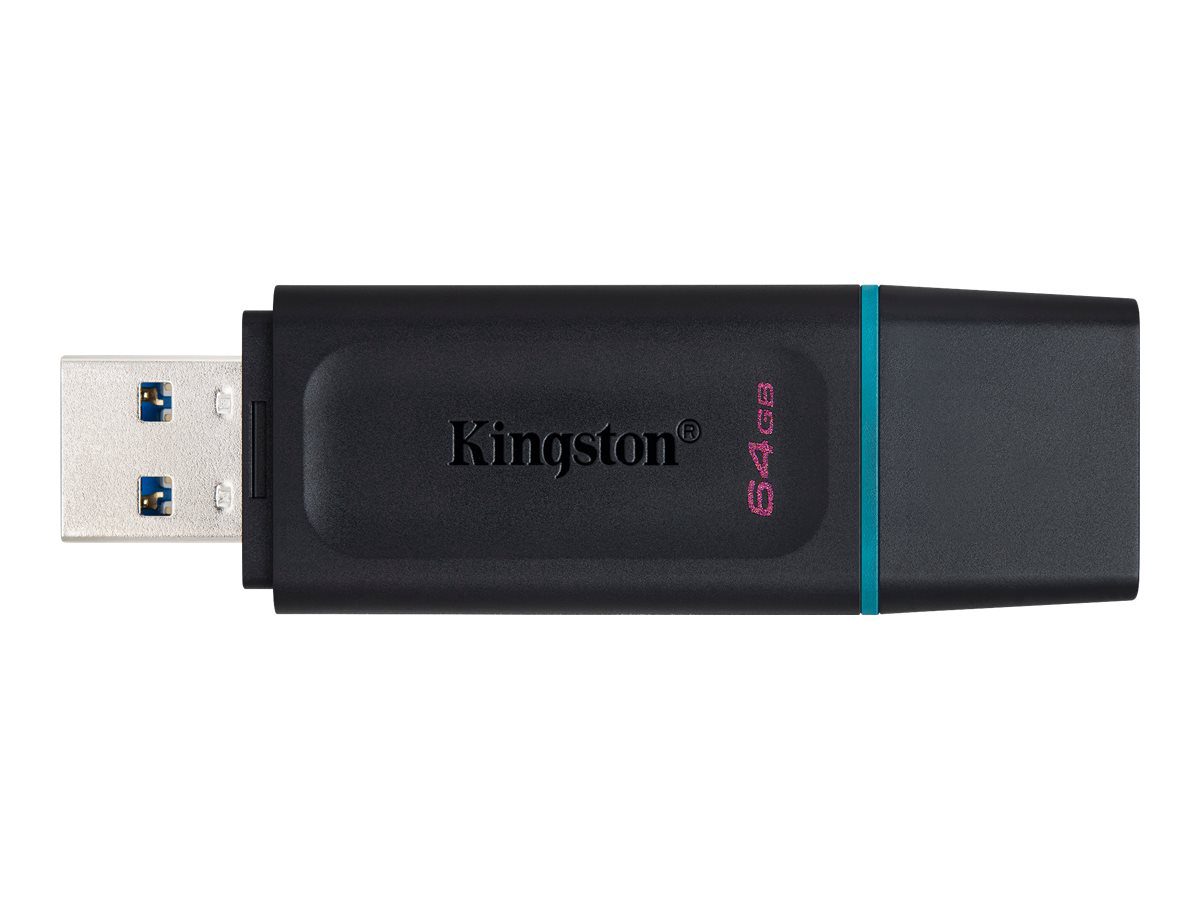 USB Flash Drive, DataTraveler Exodia, 64 GB, USB Type-A, Black/Blue