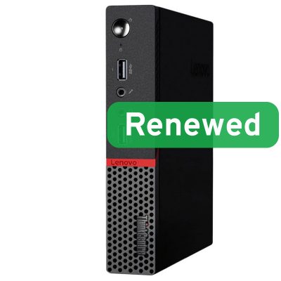 Lenovo Renewed Grade A, ThinkCentre M715q, AMD Ryzen 5, 2400GE, 8 GB, SSD, 256 GB, AMD Radeon Vega 11, Windows 11 Pro