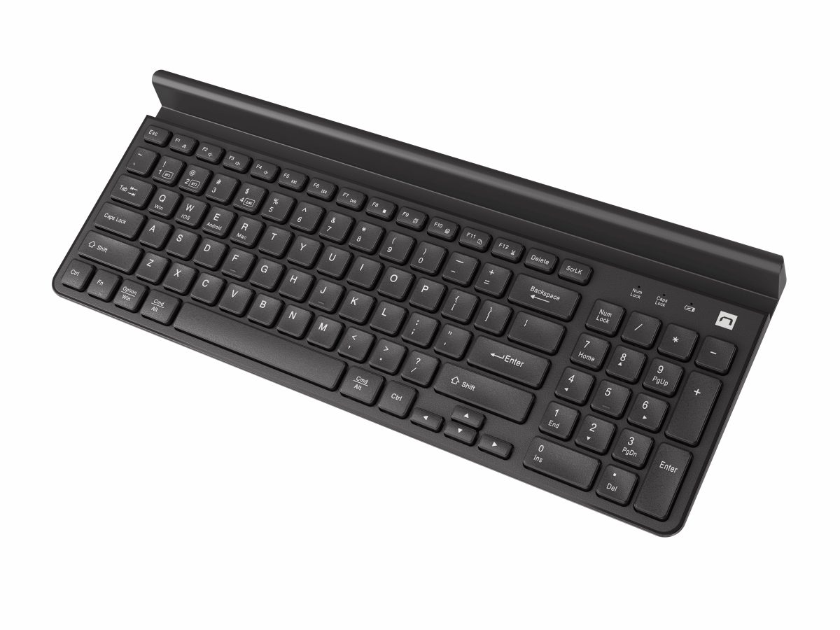Keyboard, Felimare NKL-1973, Wireless, US, Black, 2.4 GHz, Bluetooth