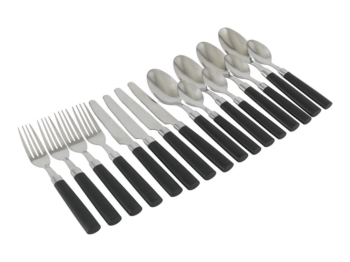 Pouch, Cutlery Set, Black