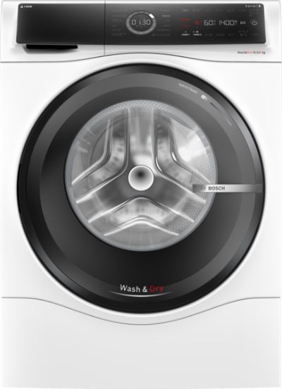 Washing Machine with Dryer, WNC254A0SN, Energy efficiency class D, Front loading, Washing capacity 10.5 kg, 1400 RPM, Depth 62 cm, Width 60 cm, Display, LED, Drying system, Drying capacity 6 kg, Steam function, White