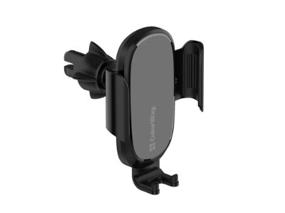 Air Vent Car Wireless Charger, 15W, CW-CHAW038Q-BK, 360° swivel to adjust to desired angle; Mounting in the air duct deflector of the car; Screen diagonal from 4" to 6.5" (from 7.3 cm to 9.5 cm wide)