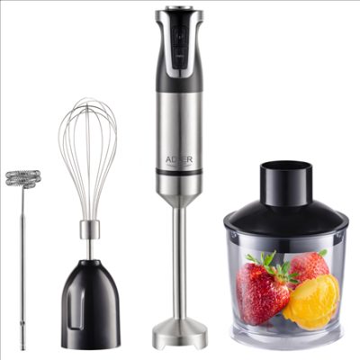 AD 4627, Hand Blender Set, 1800 W, Number of speeds 20, Turbo mode, Chopper, Stainless Steel/Black