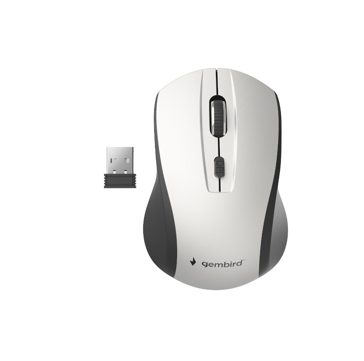 Optical Mouse, MUSW-4B-02-BS, Wireless, USB, Black/silver