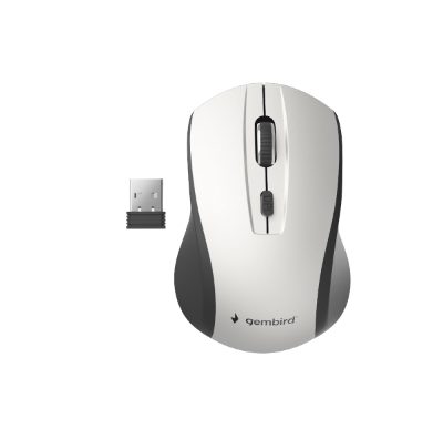 Optical Mouse, MUSW-4B-02-BS, Wireless, USB, Black/silver