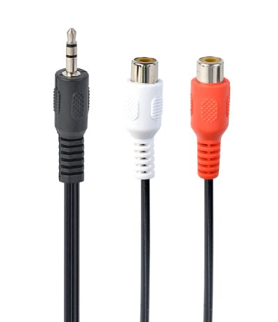CABLE AUDIO 3.5MM TO 2RCA/SOCKET CCA-406 GEMBIRD